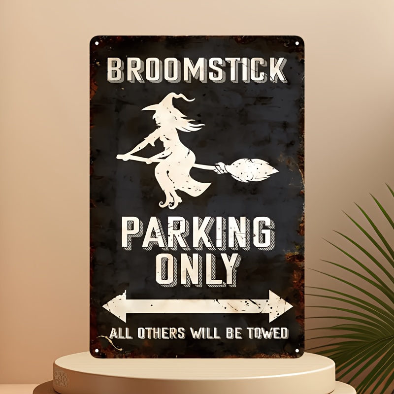 Home Bar And Kitchen - Vintage Halloween Metal Sign - Witch