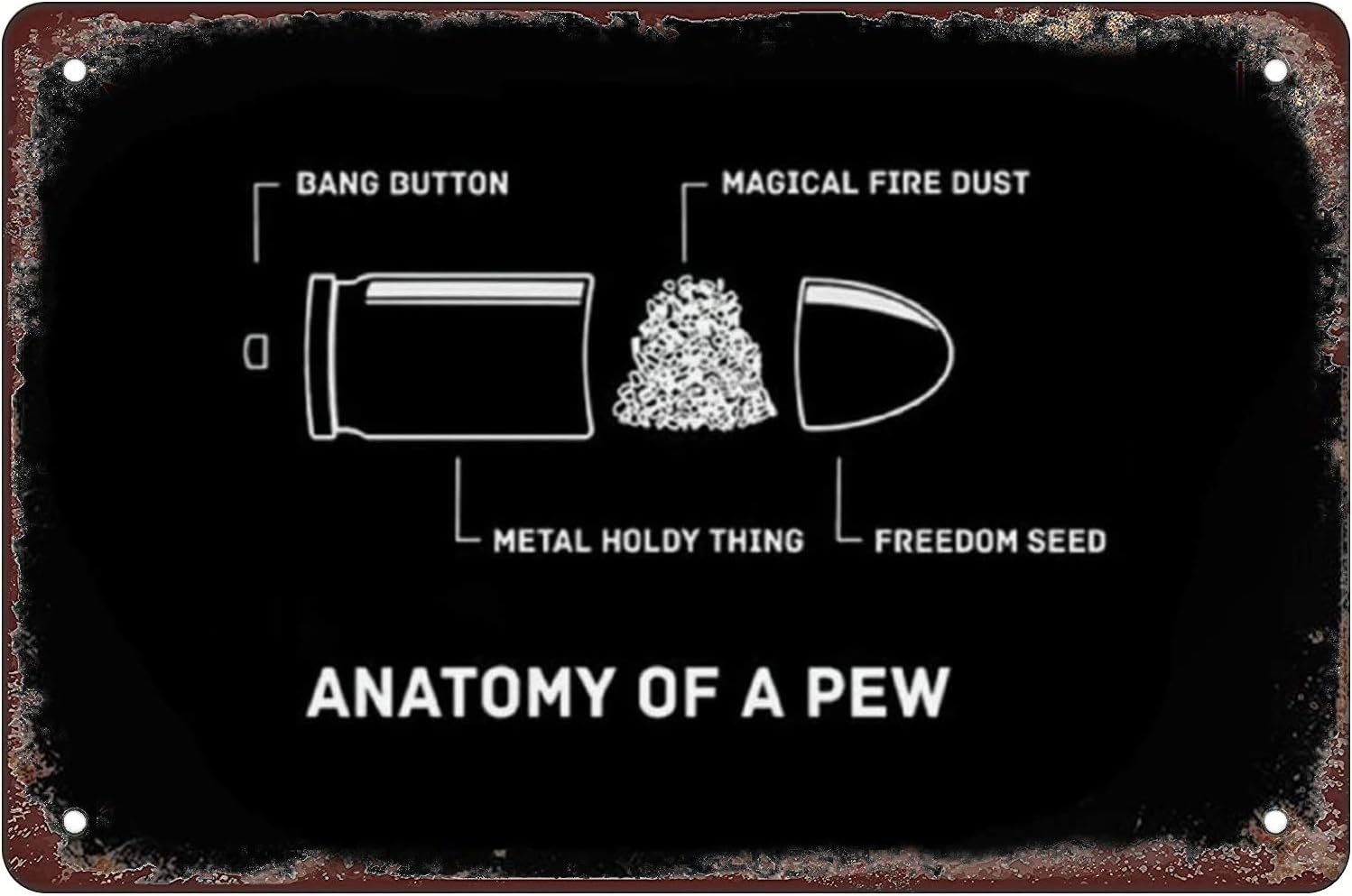 Home Bar And Restaurant - Funny retro tin sign Anatomy of