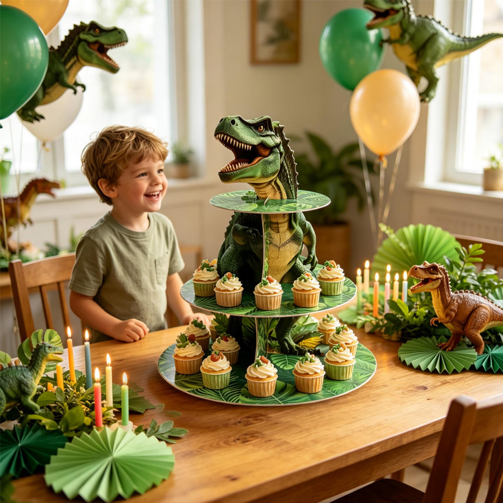 Cupcake Stand 3 Tiers Dinosaur - đánh giá và giá Home Bar Set