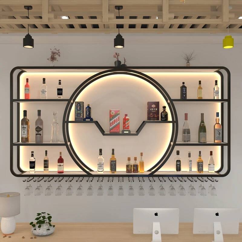 Wine Nightclub Display Cabinet - đánh giá và giá Home Bar Shelves