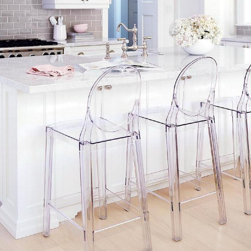 8Pcs Fashion Home Decor Clear  - đánh giá và giá Home Bar Stools