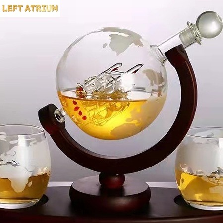 Glass globe shaped decanter, w - đánh giá và giá Decanter Globe Set