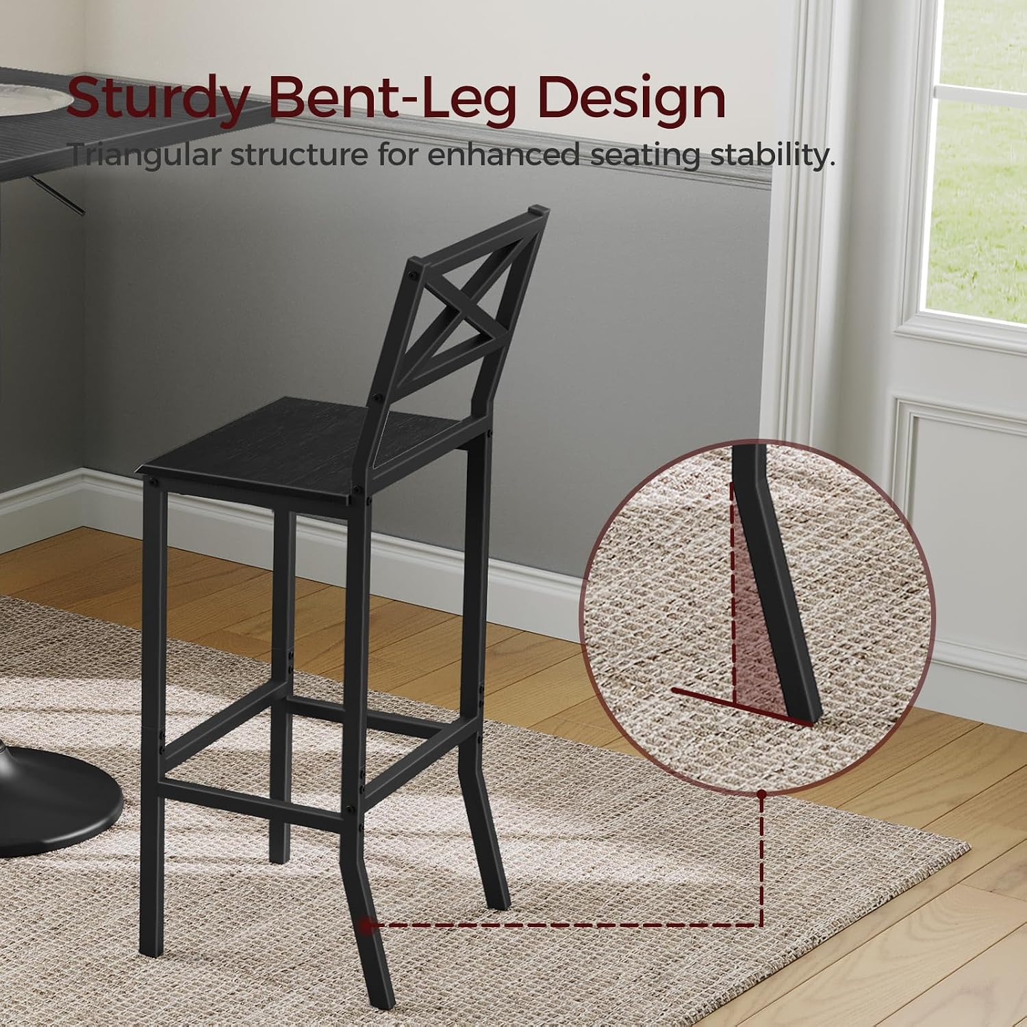 Bar Stools, Set of 2 Bar Chair - đánh giá và giá Home Bar Stools