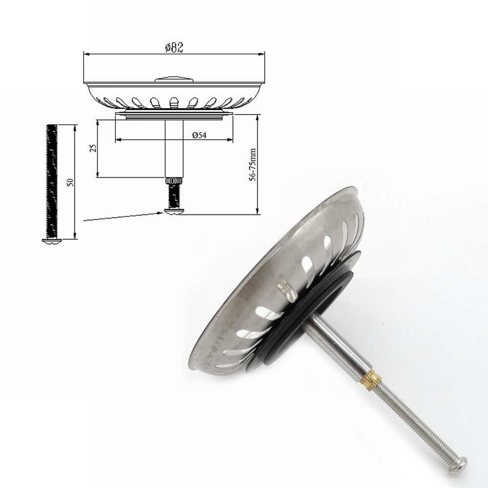 1pcs Kitchen Sink Strainer Rep - đánh giá và giá Home Bar Sink