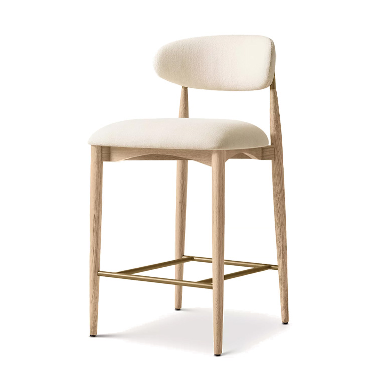New Style Nordic Fabric Wood C - đánh giá và giá Home Bar Stools