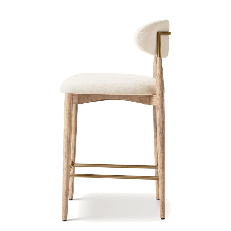 New Style Nordic Fabric Wood C - đánh giá và giá Home Bar Stools