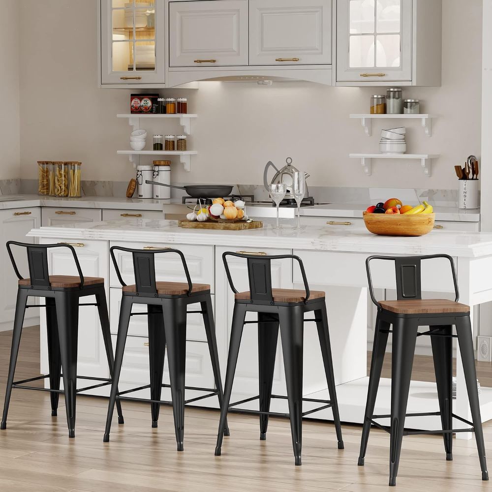 24 Inch Bar Stools Set o 4 Ind - đánh giá và giá Home Bar Stools