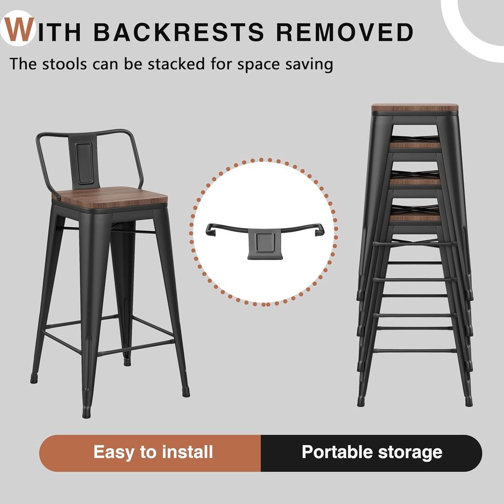 24 Inch Bar Stools Set o 4 Ind - đánh giá và giá Home Bar Stools