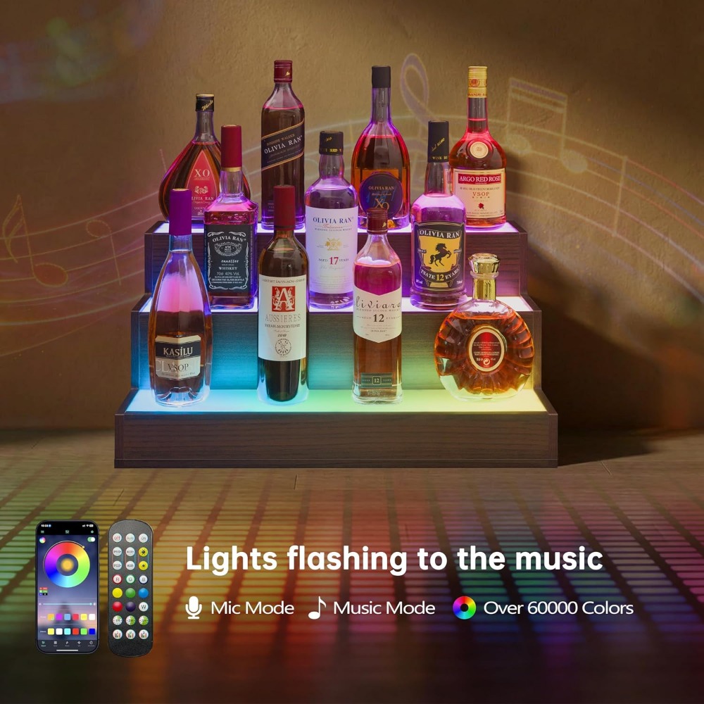 Home Bar LED Bottle Display Sh - đánh giá và giá Home Bar Shelves