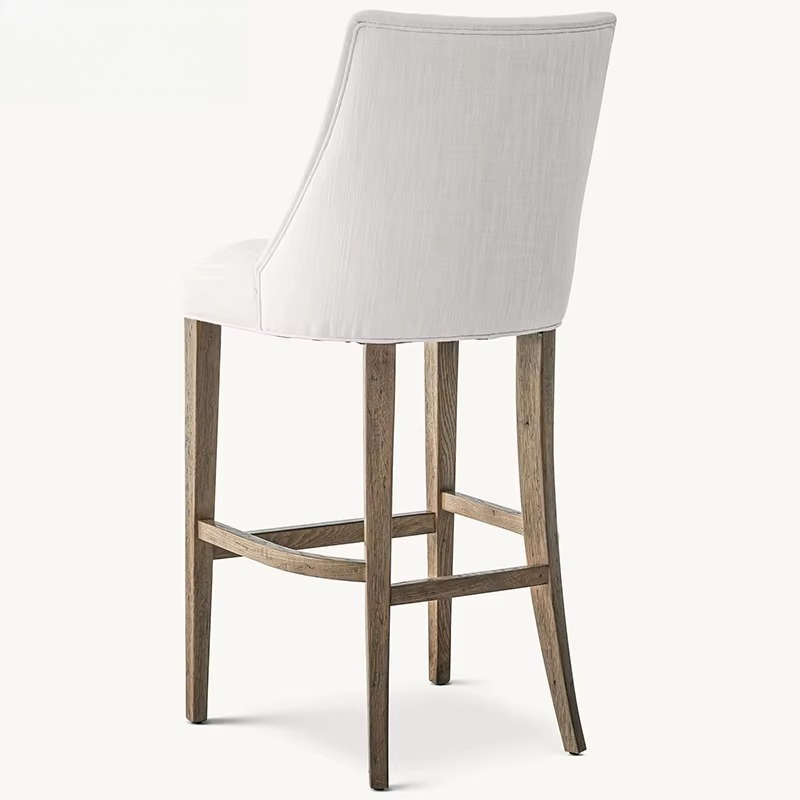 Light luxury solid wood bar ch - đánh giá và giá Home Bar Stools