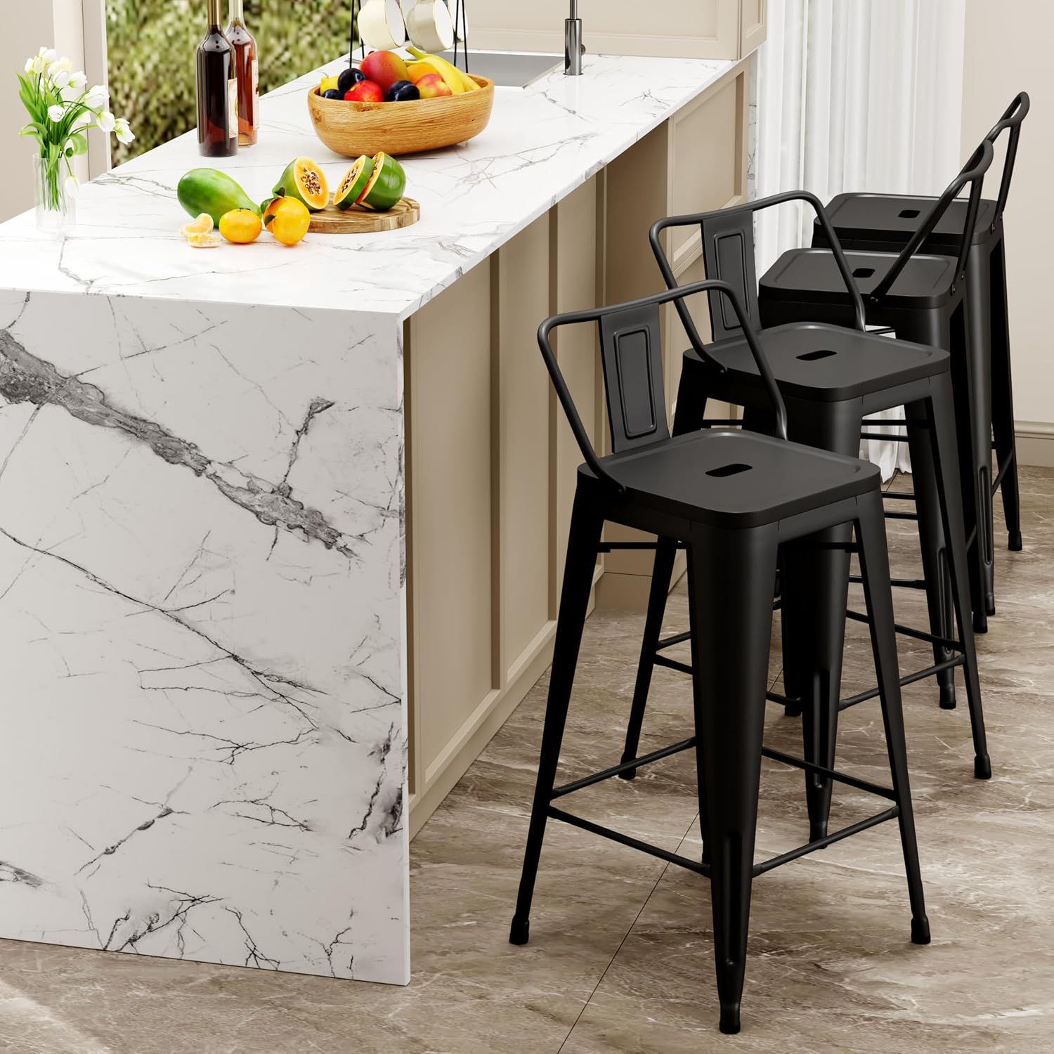 Industrial Metal Bar Stools wi - đánh giá và giá Home Bar Stools
