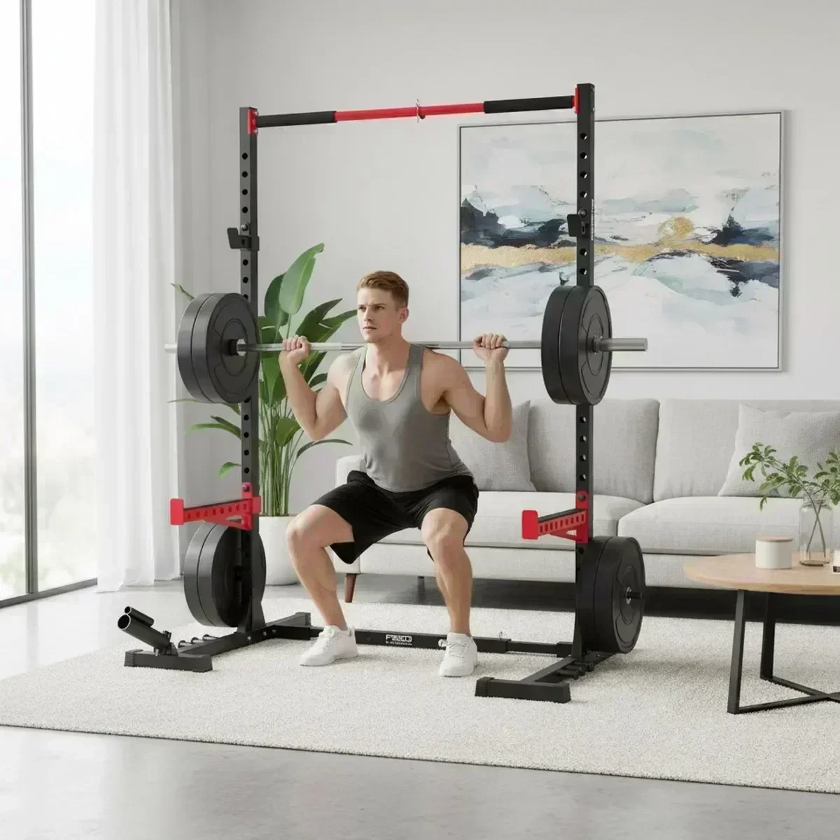 Adjustable Home Gym Squat Rack - đánh giá và giá Home Bar And Gym