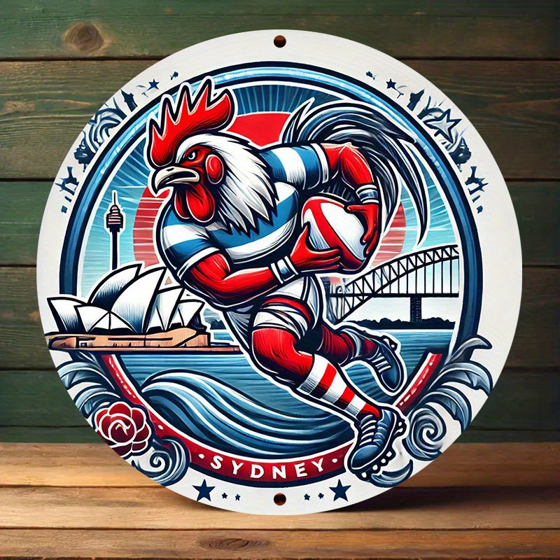 A vibrant Sydney Roosters wall - đánh giá và giá Home Bar Sydney