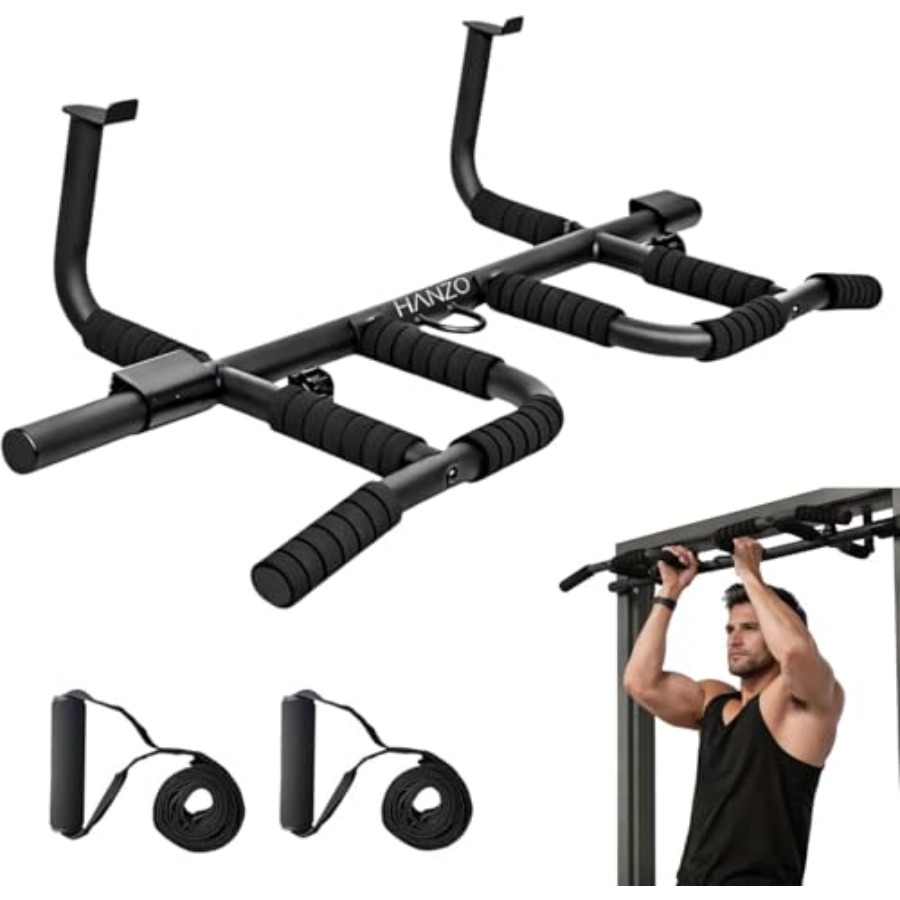 Doorway Pull Up Bar Set with S - đánh giá và giá Home Bar And Gym