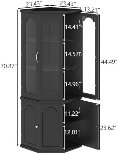Corner Bar Cabinet w/LED Light - đánh giá và giá Home Bar Shelves