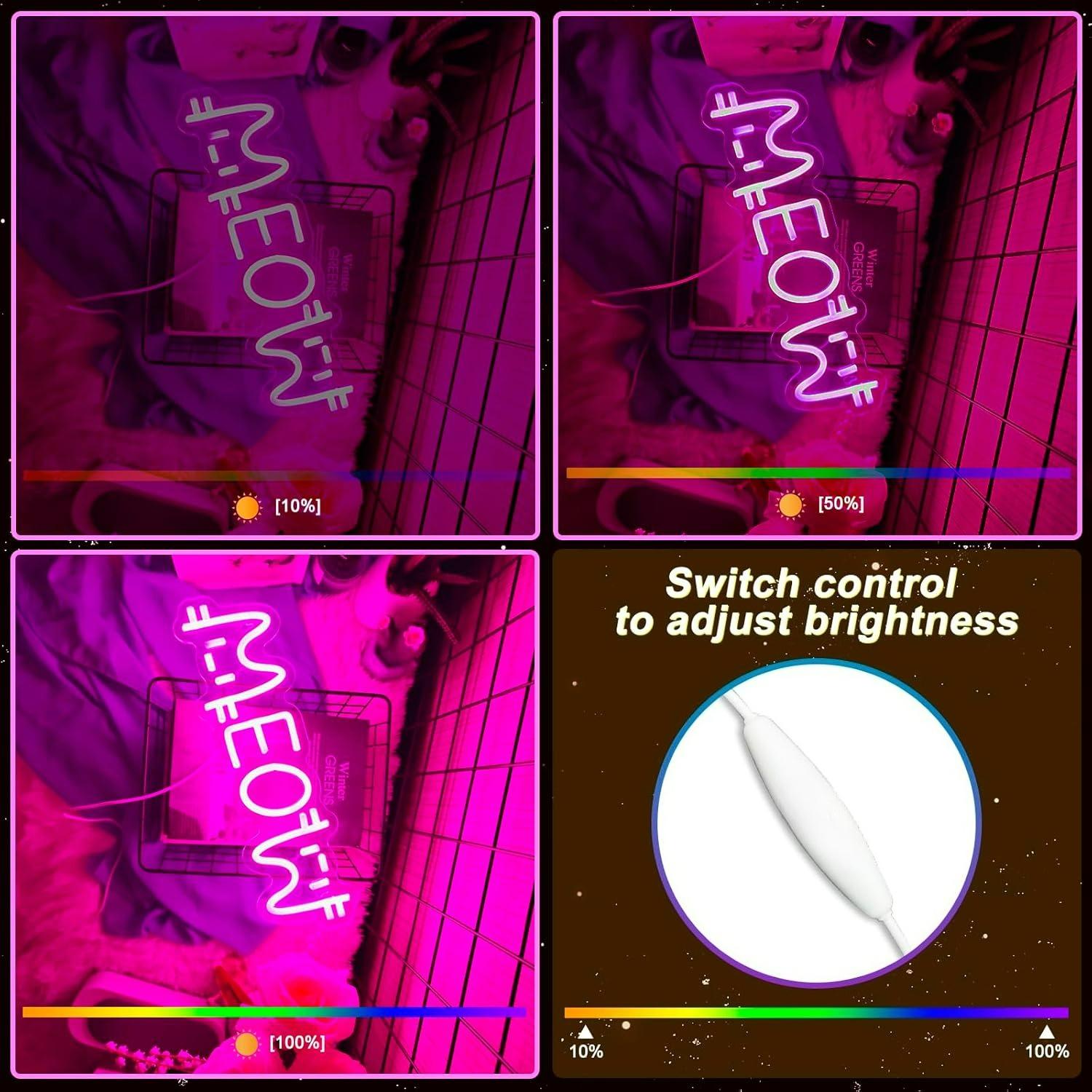 Meow Neon Sign Cat USB Powered - đánh giá và giá Home Bar And Restaurant