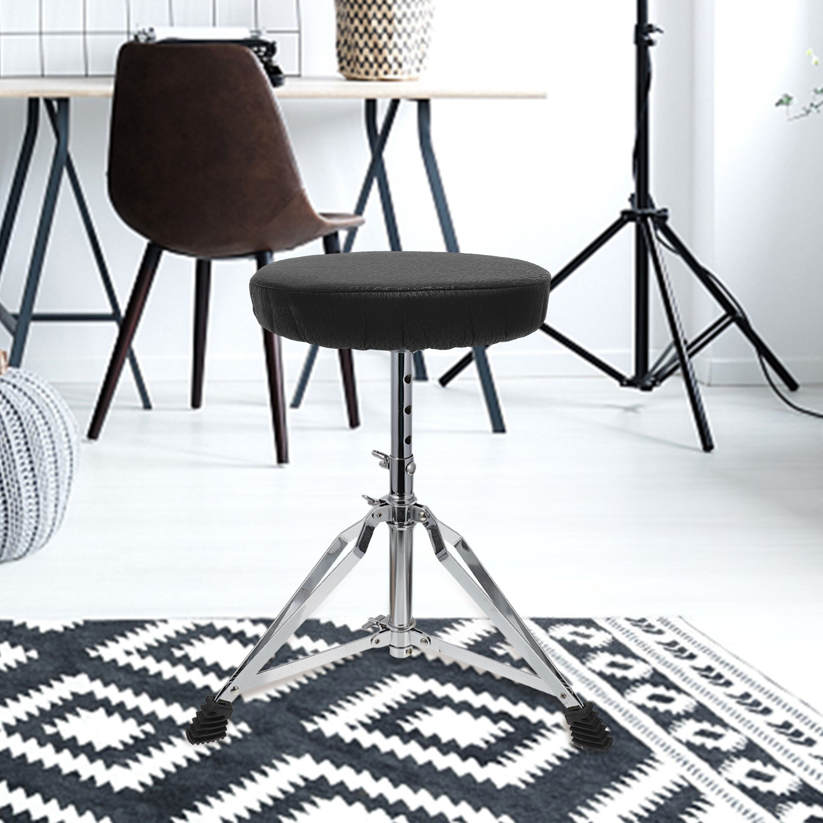 Super Round Stool Cover Black  - đánh giá và giá Home Bar Stools