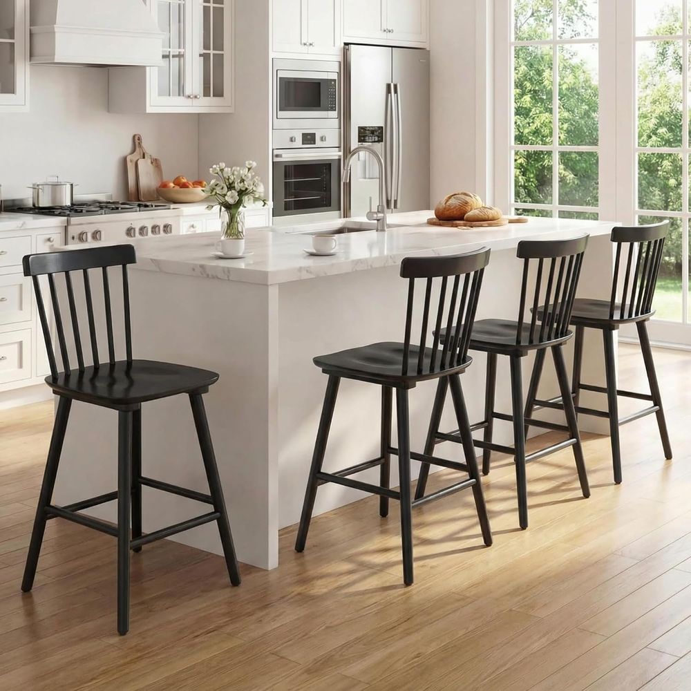 Set of 4, 26 Counter Height Wo - đánh giá và giá Home Bar Stools
